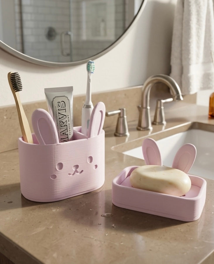 Bathroom Accessory set - Bunny